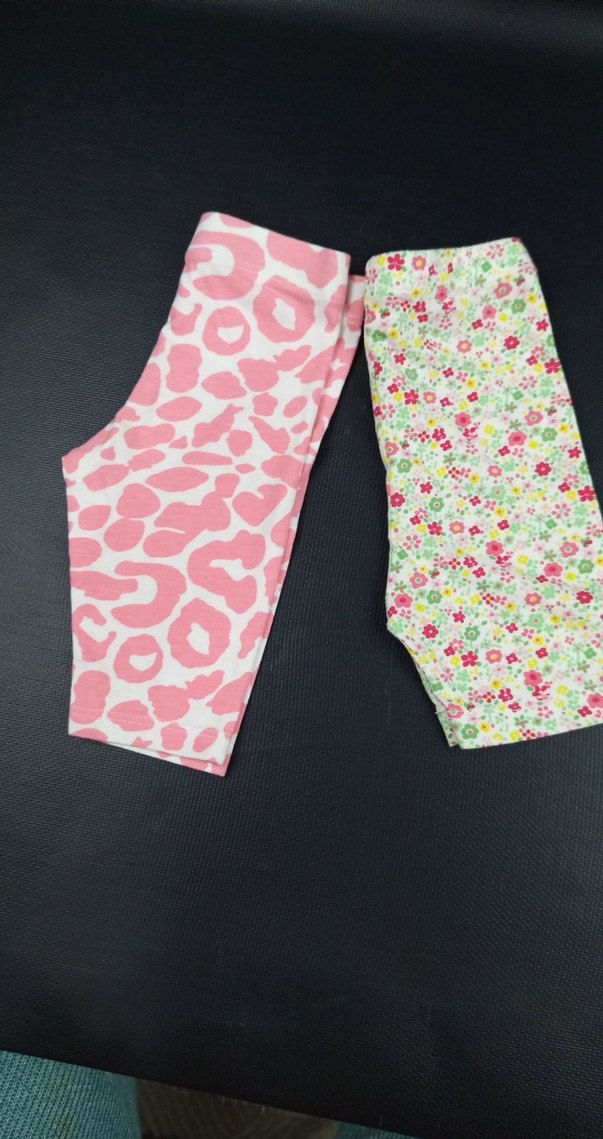 Kız Çocuk Renkli Baskılı  Tayt - Görsel 5