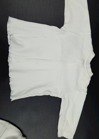 Nakışlı, Örgü, Uzun Kollu 2 adet Bebek Kız üst - Görsel 4