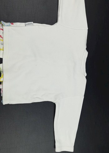 Nakışlı, Örgü, Uzun Kollu 2 adet Bebek Kız üst - Görsel 7