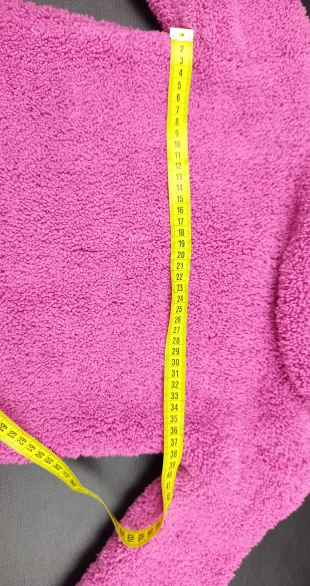 Kız Çocuk Pembe örgü Kapüşonlu hırka mont - Görsel 5