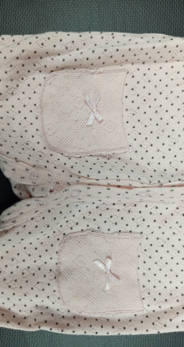 çıtçıtlı Beyaz Bebek Kız Tulum - Görsel 3