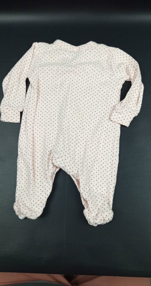 çıtçıtlı Beyaz Bebek Kız Tulum - Görsel 5