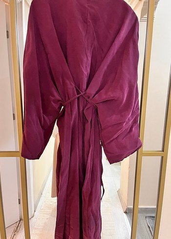 Mor Uzun Salaş Kadın Elbise - Görsel 5