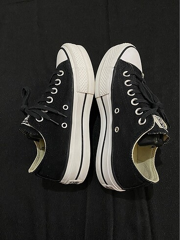 36 Beden siyah Renk Orijinal Converse kalın taban
