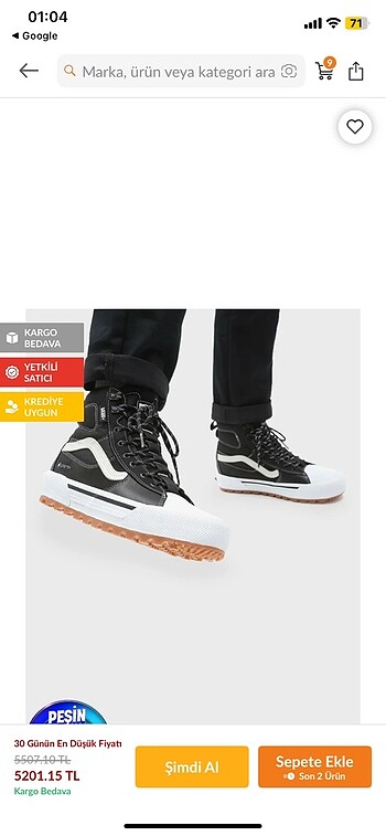 38 Beden Vans Sk8 High Gore-Tex Mte-3