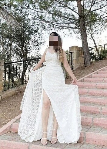 Nikah & sünnet annesi beyaz abiye