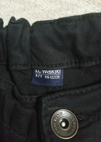 6 Yaş Beden siyah Renk Erkek cocuk Siyah Denim Pantolon