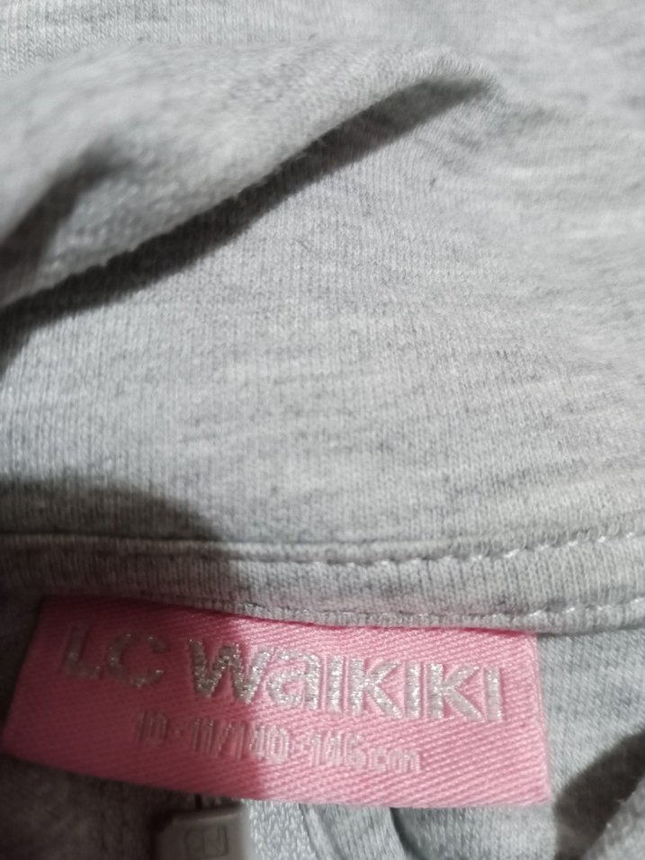 Gri Kedi Desenli fermuarlı hirka - Görsel 5