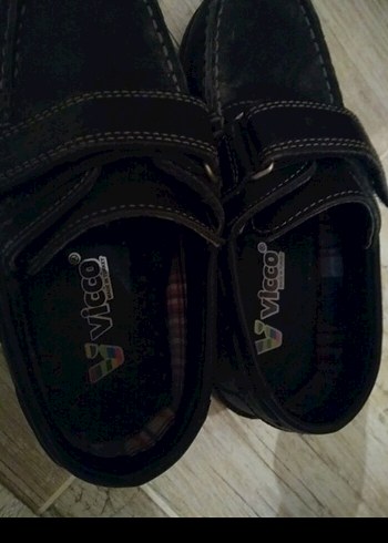 siyah Deri Erkek Çocuk Loafer - Görsel 2