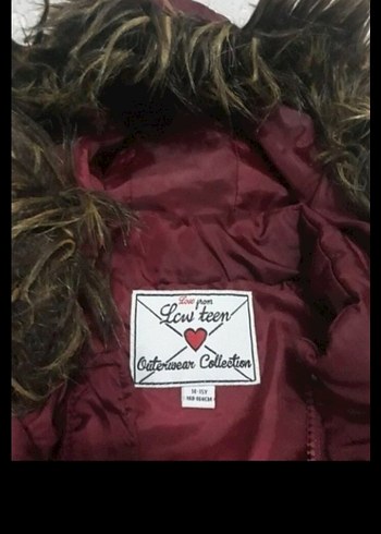 Bordo Kürklü Nakışlı Kadın Yelek - Görsel 3