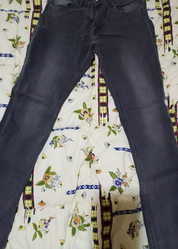 Gri Regular Fit Erkek Denim Pantolon - Görsel 3