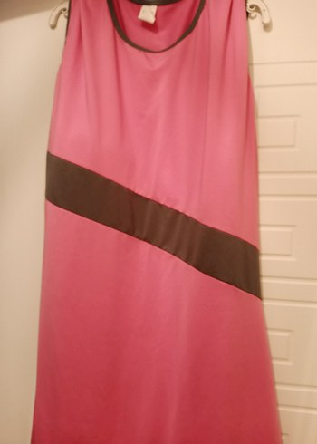 Pembe Drapeli Uzun Kollu Hamile Tuniği - Görsel 4