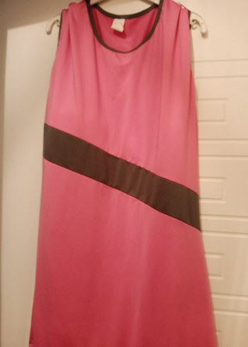 Pembe Drapeli Uzun Kollu Hamile Tuniği - Görsel 2