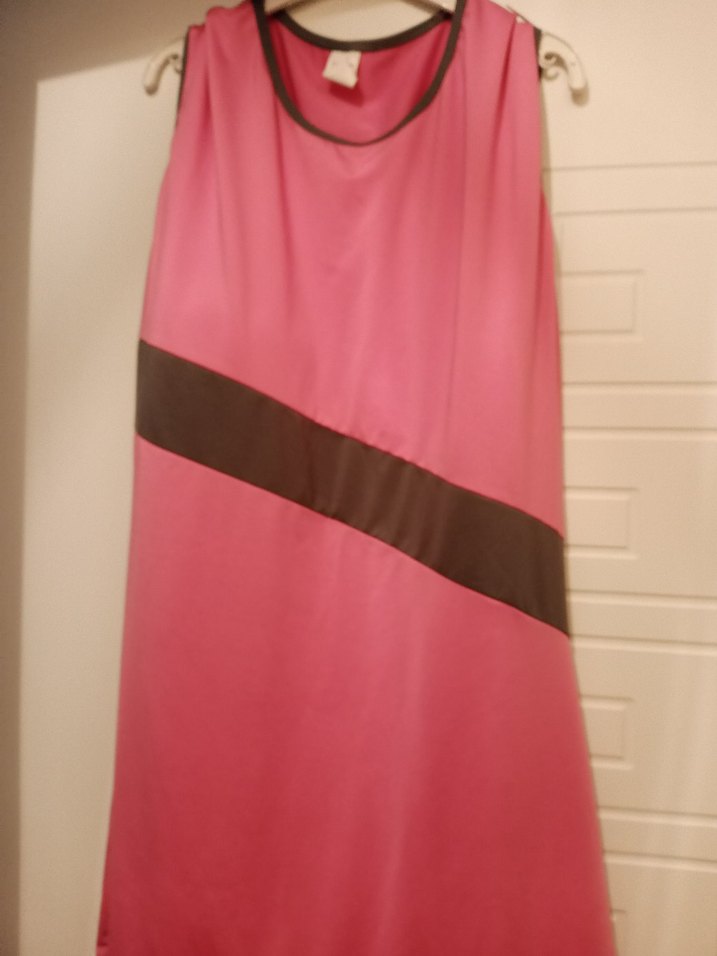 Pembe Drapeli Uzun Kollu Hamile Tuniği - Görsel 2