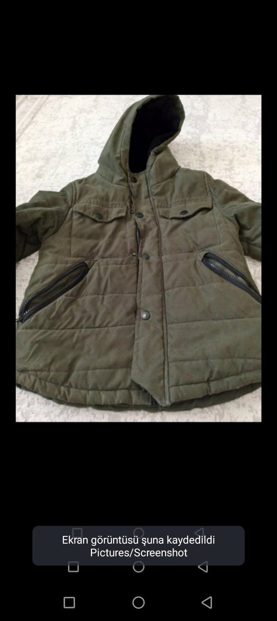 fermuarli Siyah Erkek Çocuk Mont - Görsel 2