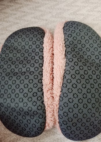 Pembe Peluş Kız Çocuk Ev Terliği - Görsel 4