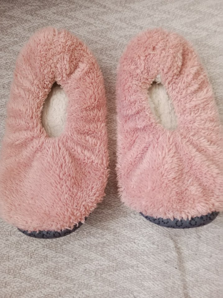 Pembe Peluş Kız Çocuk Ev Terliği - Görsel 3