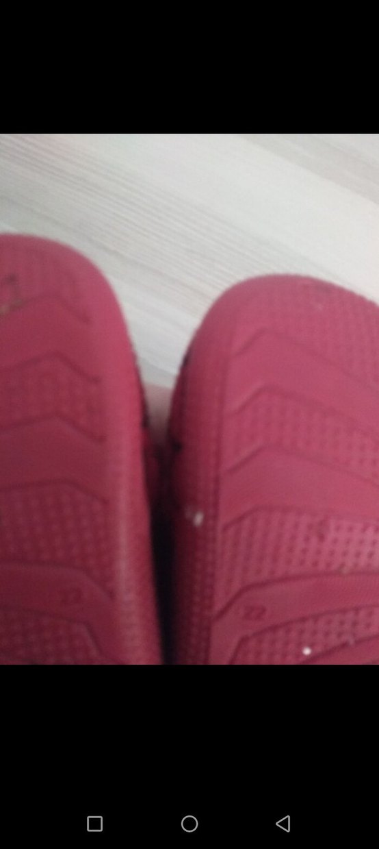 Erkek Çocuk Kırmızı Nakışlı Sıcak Terlik - Görsel 4