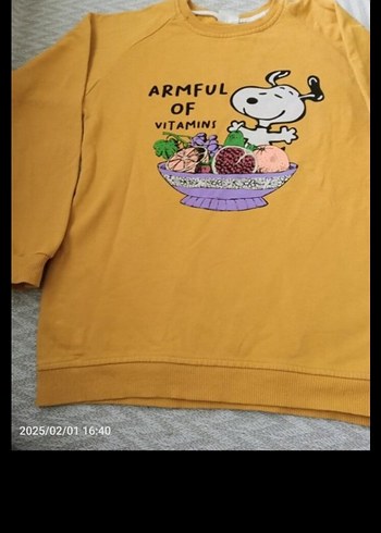 Sarı Baskılı Erkek Çocuk Sweatshirt - Görsel 3