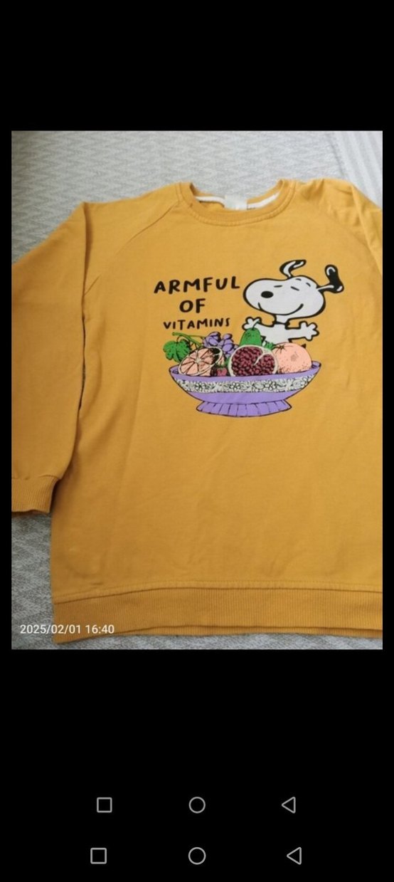 Sarı Baskılı Erkek Çocuk Sweatshirt - Görsel 2