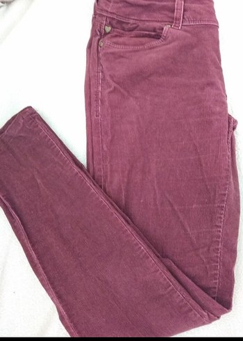 Bordo Süet Kadın Pantolon