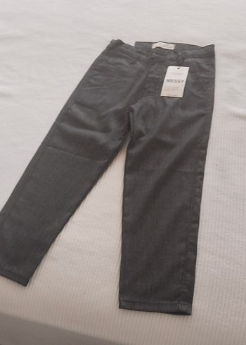6 Yaş Beden Erkek Gri Regular Fit Denim Pantolon