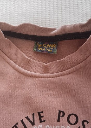 3 Yaş Beden pembe Renk Uzun Kollu Pembe erkek Kız Takımı
