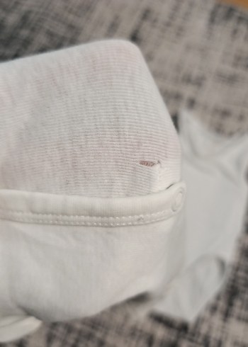 Beyaz Kısa Kollu Pamuklu Bebek Body - Görsel 4