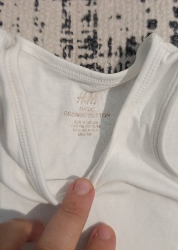 Beyaz Kısa Kollu Pamuklu Bebek Body - Görsel 2