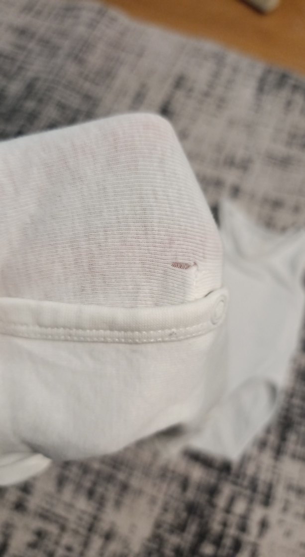 Beyaz Kısa Kollu Pamuklu Bebek Body - Görsel 4