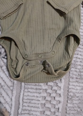 Gri Uzun Kollu Bebek Body - Görsel 6