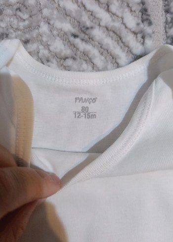 Beyaz Kısa Kollu Pamuklu Bebek Body - Görsel 2