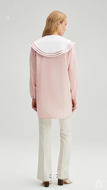 l Beden pembe Renk #touche #tunik #gömlek