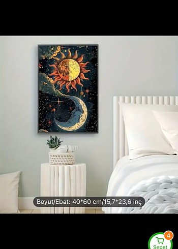 Elmas Boyama Diamond Painting 30x40 cm Boyutunda