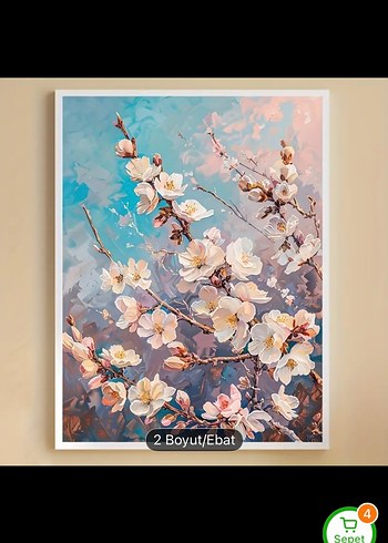 Elmas Boyama Diamond Painting 30x40 Çiçekler