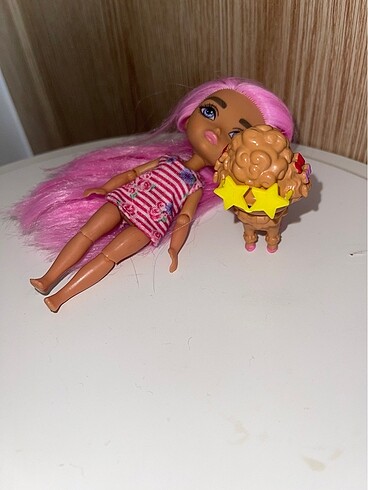 Barbie Eklemli Barbie bebek ve extra köpeği