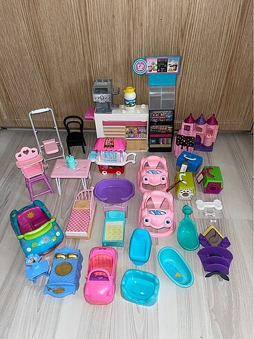 Barbie oyun evi aksesuarları