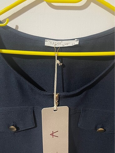 Kasha marka çok şık lacivert elbise - Görsel 5