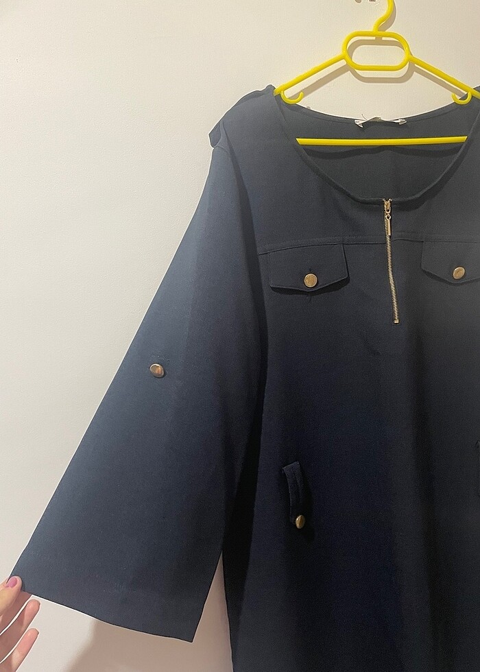 Kasha marka çok şık lacivert elbise - Görsel 2