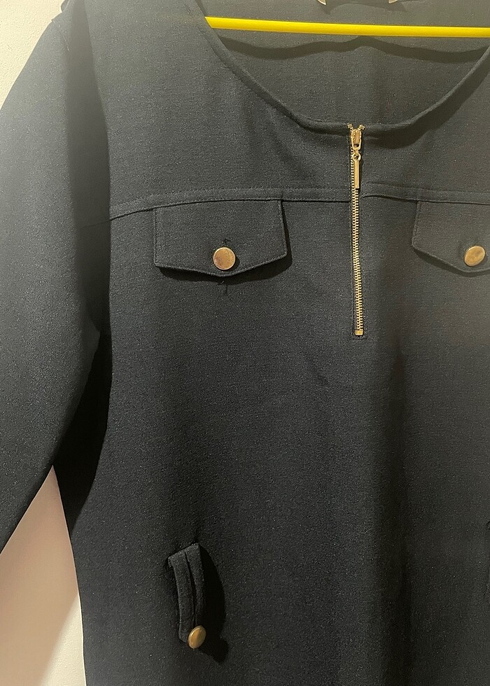 Kasha marka çok şık lacivert elbise - Görsel 4