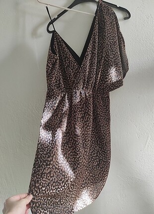 Koton Leopar desenli elbise
