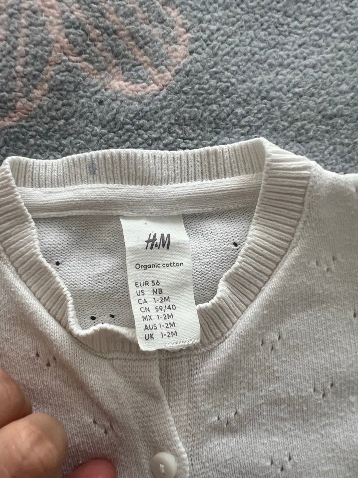 Kız Çocuk Beyaz İnce Triko Hırka - Görsel 4