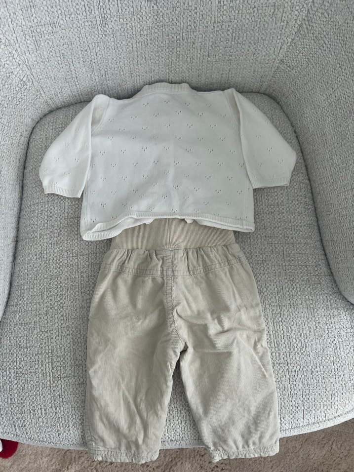 Kız Çocuk Beyaz İnce Triko Hırka - Görsel 5