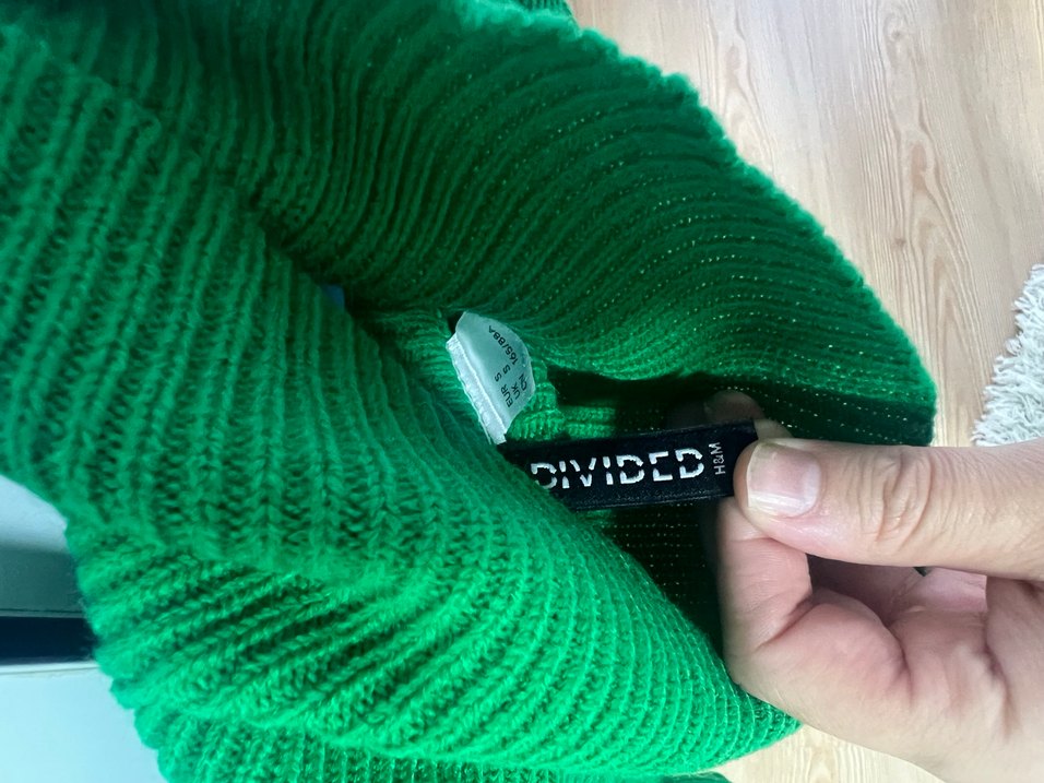 H&M Yeşil Balıkçı Yaka Kadın Kazak - Görsel 3