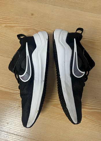 Erkek Çocuk Siyah Cırtlı Spor Ayakkabı - Görsel 2