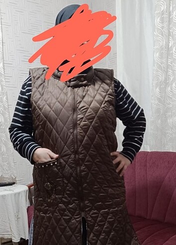 Diğer Bayan uzun şişme yelek