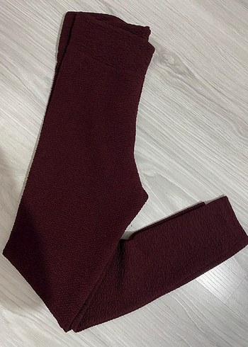 Bordo Kadın Midi Tayt