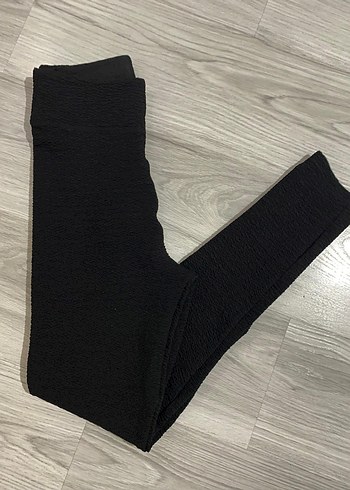 Siyah Düz Kadın Tayt