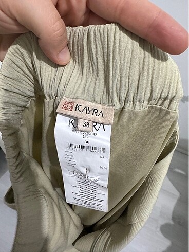 m Beden yeşil Renk Kayra kumaş pantolon