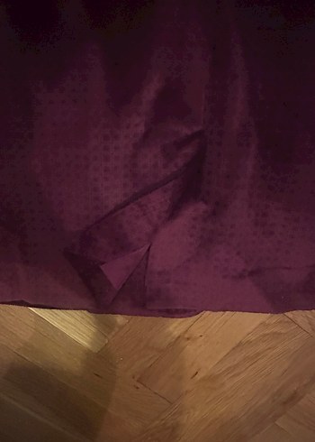 Bordo Kadife Kemerli Kadın Ceket - Görsel 5